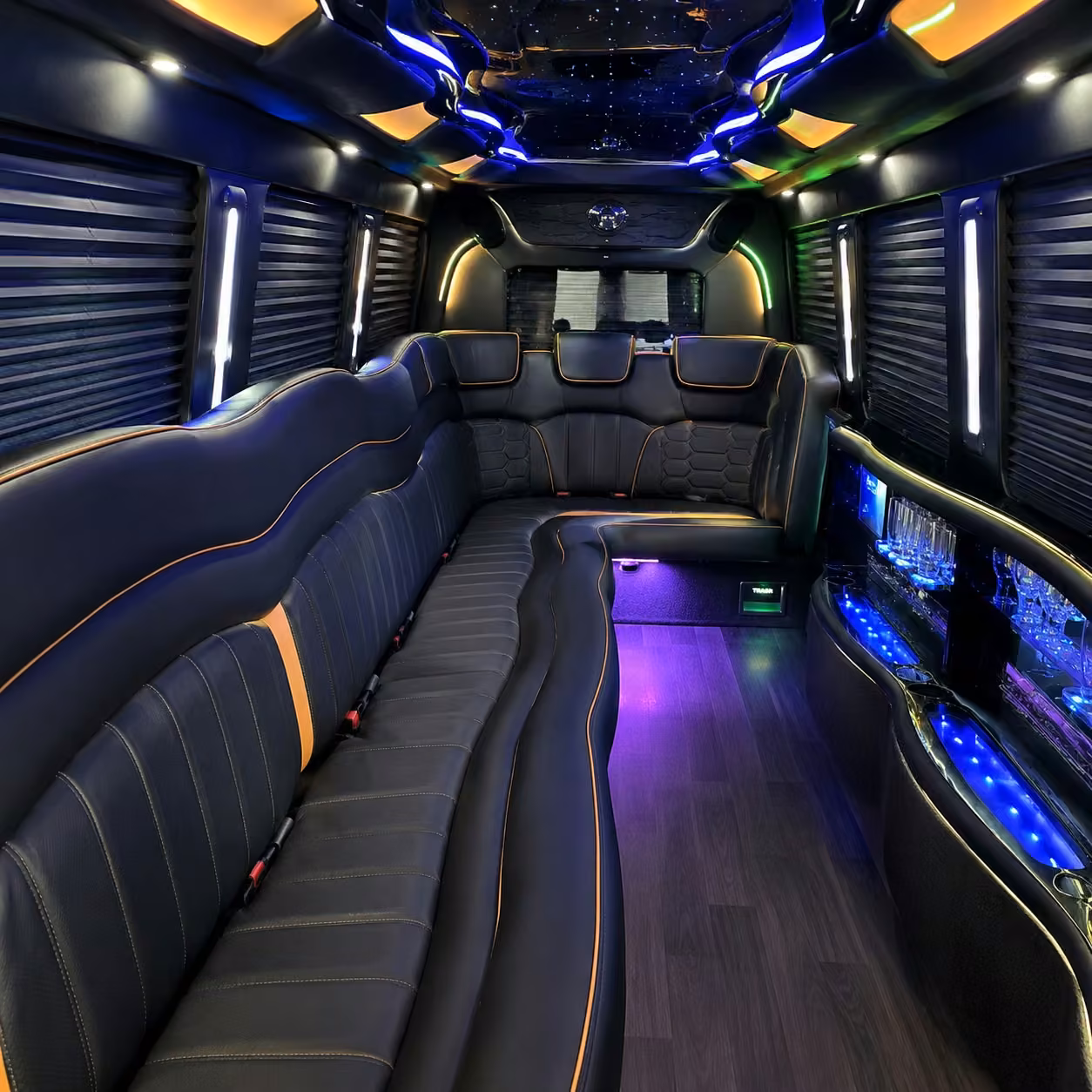 chrysler 300 limo inside