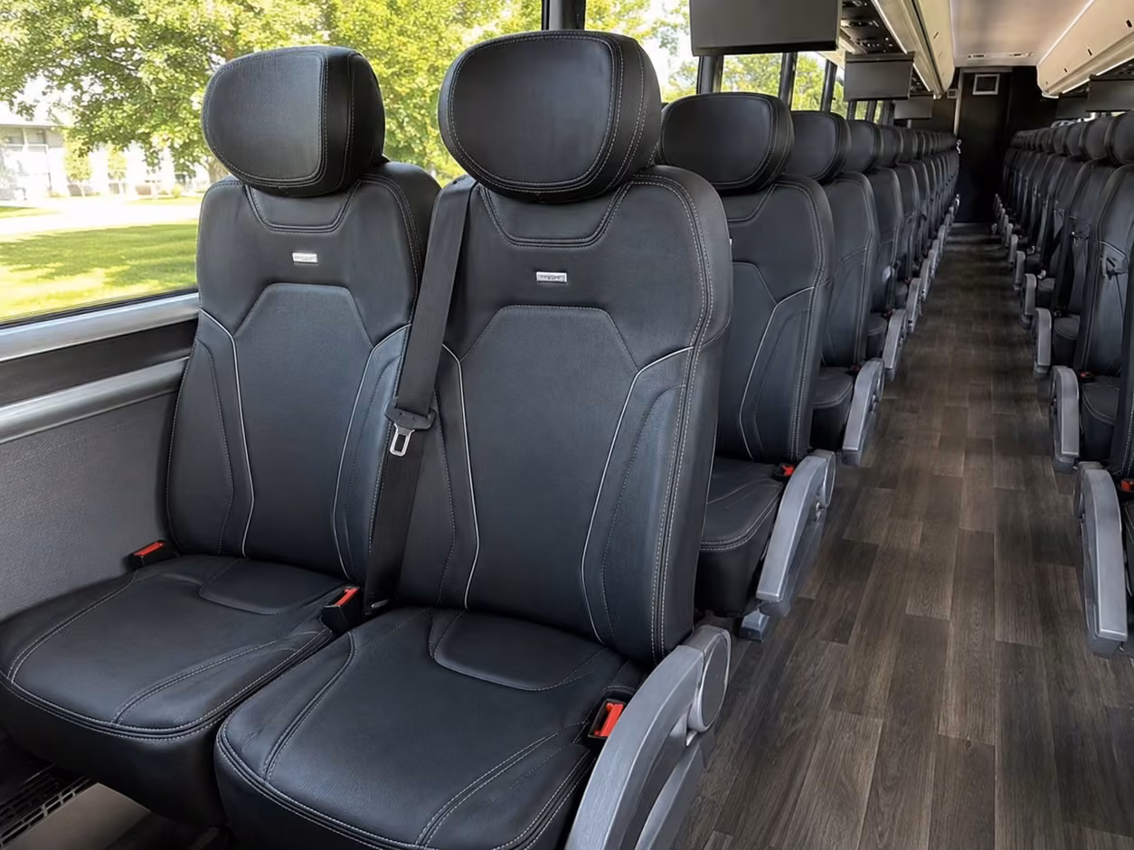 lake charles charter bus interior