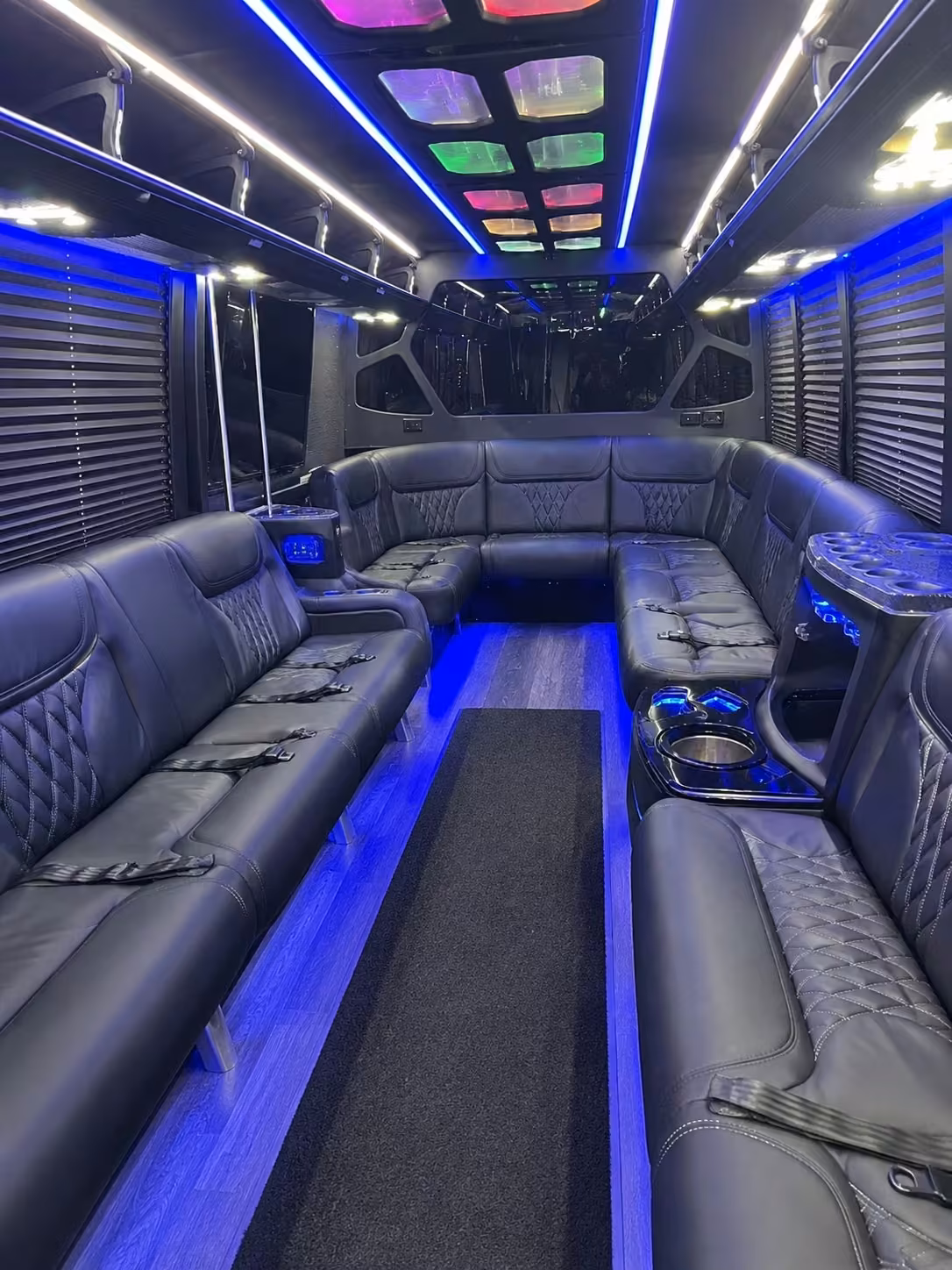 lake charles party bus interior